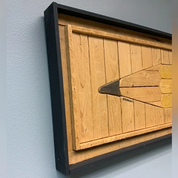 Pencil Wood Mosaic Artwork